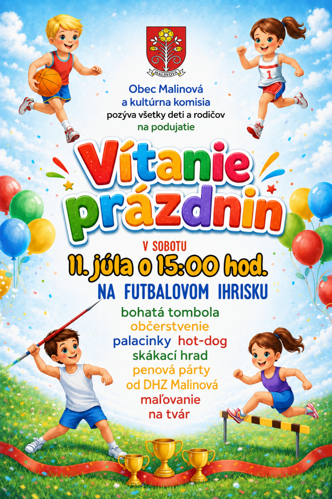 Pozvánka na&nbsp;vítanie prázdnin
