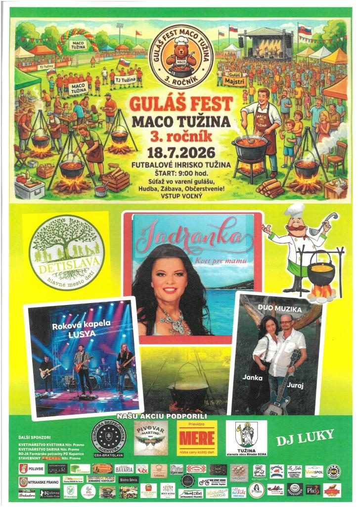 Pozvánka na Gulášfest v Tužine 1