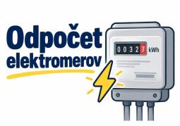 Odpočet elektromerov 16. októbra v Malinovej
